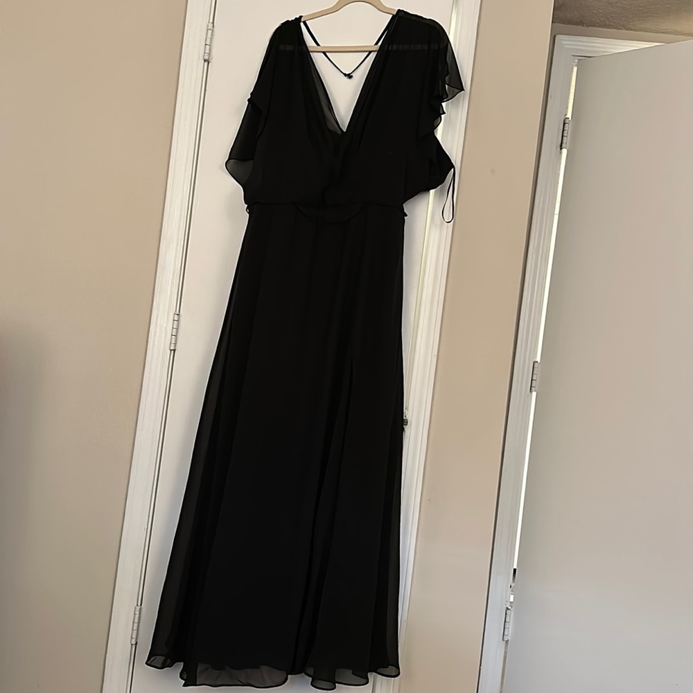 Morilee black bridesmaid dress